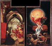 Matthias  Grunewald Annunciation and Resurrection Sweden oil painting artist